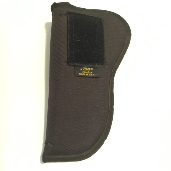 KNJ Black Nylon Right-Handed Belt Holster for Revolver - Picture 1 of 6